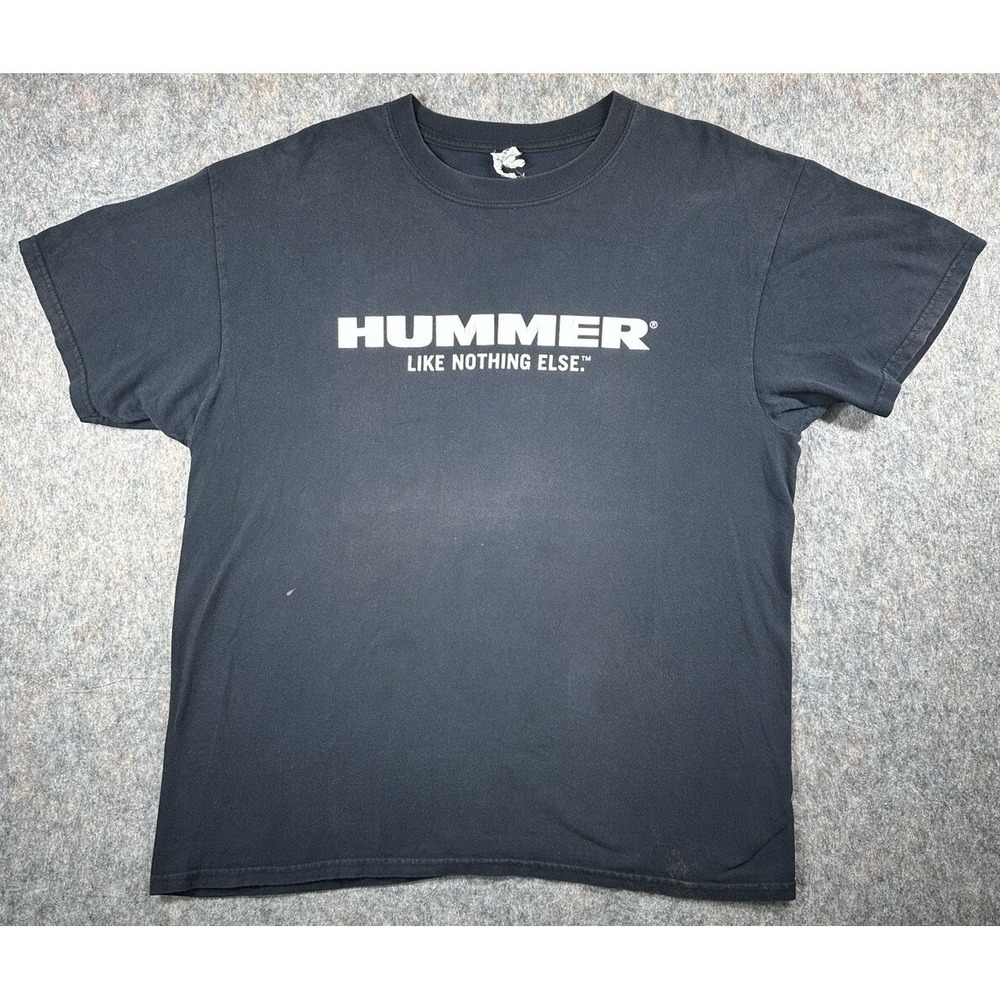 Vintage Y2K 2000s Hummer Like Nothing Else Car Promo Graphic T-Shirt Size XL